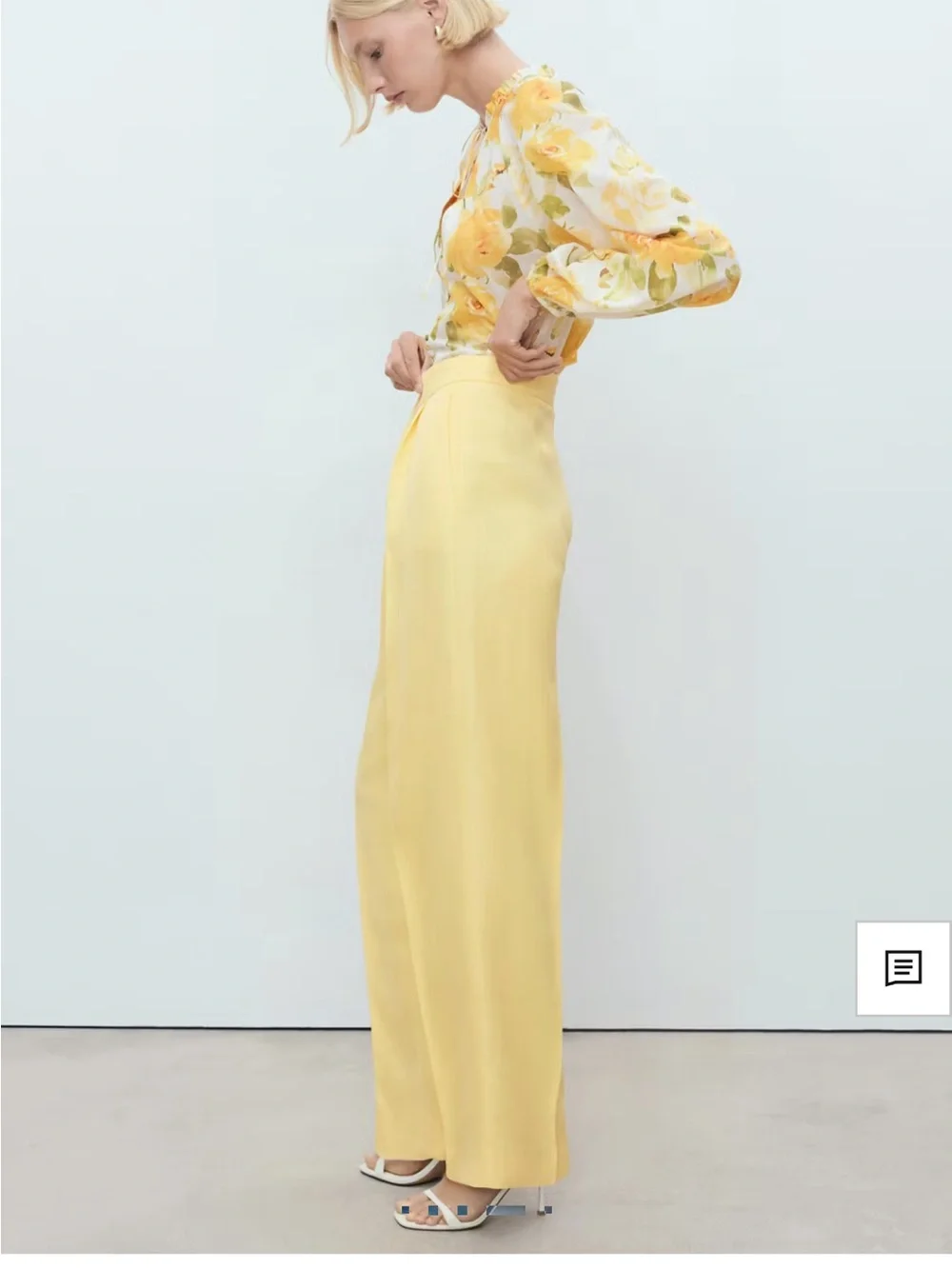 Mango LINEN-BLEND PLEATED PANTS